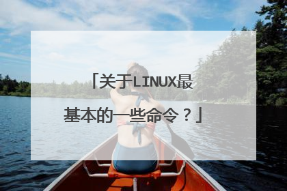 关于LINUX最基本的一些命令？
