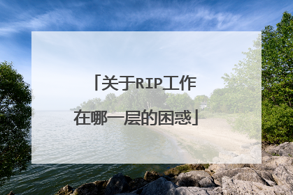 关于RIP工作在哪一层的困惑