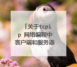 关于tcpip 网络编程中客户端和服务器的双向通信