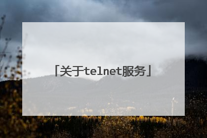 关于telnet服务