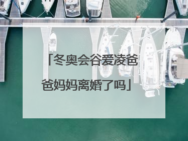 冬奥会谷爱凌爸爸妈妈离婚了吗