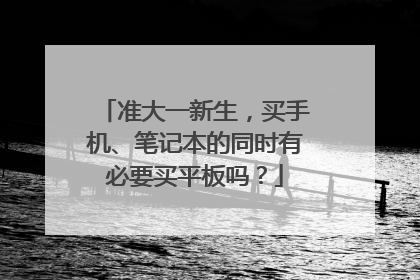 准大一新生,买手机、笔记本的同时有必要买平板吗?
