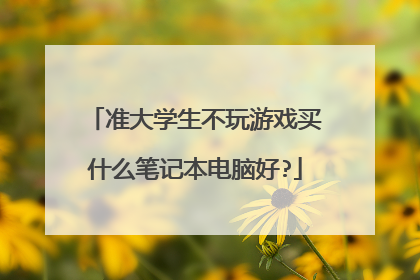 准大学生不玩游戏买什么笔记本电脑好?