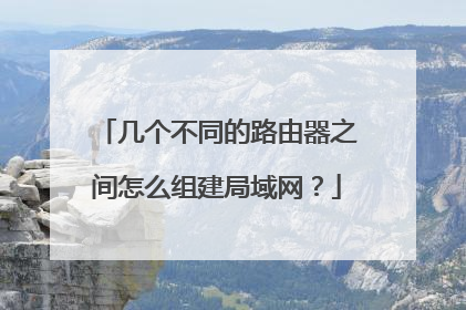 几个不同的路由器之间怎么组建局域网？