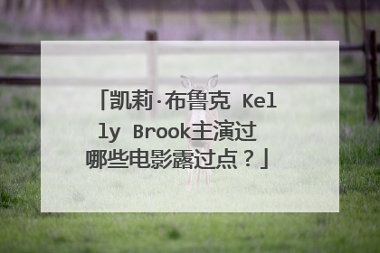 凯莉·布鲁克 Kelly Brook主演过哪些电影露过点？