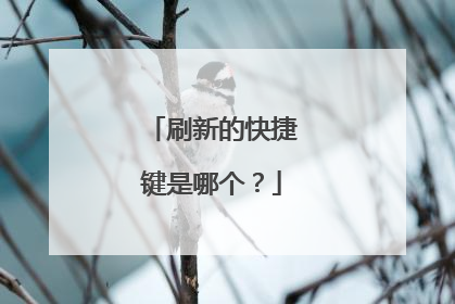 刷新的快捷键是哪个？