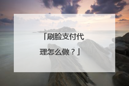 刷脸支付代理怎么做?