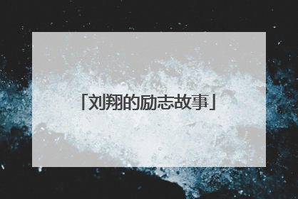 刘翔的励志故事