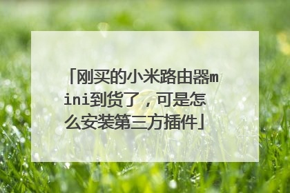 刚买的小米路由器mini到货了,可是怎么安装第三方插件