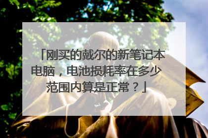 刚买的戴尔的新笔记本电脑,电池损耗率在多少范围内算是正常?