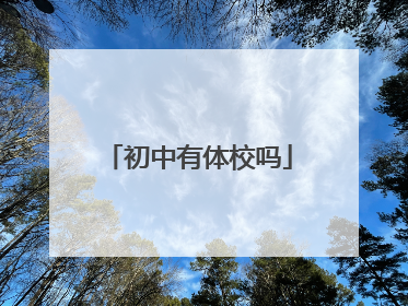 初中有体校吗