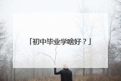 初中毕业学啥好？