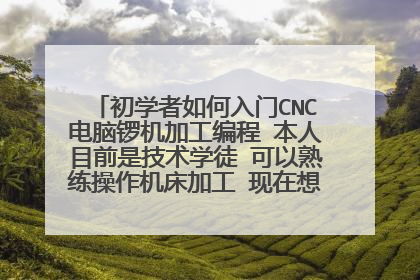 初学者如何入门CNC电脑锣机加工编程 本人目前是技术学徒 可以熟练操作机床加工 现在想学编程 请高?