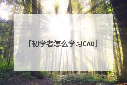 初学者怎么学习CAD