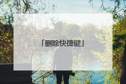 删除快捷键