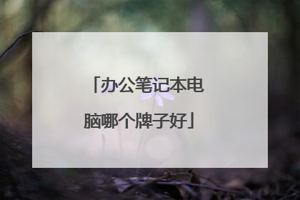 办公笔记本电脑哪个牌子好