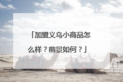 加盟义乌小商品怎么样？前景如何？
