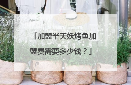 加盟半天妖烤鱼加盟费需要多少钱？