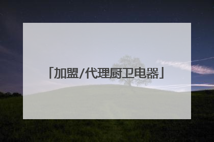 加盟/代理厨卫电器
