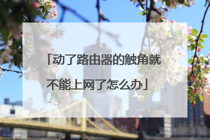 动了路由器的触角就不能上网了怎么办