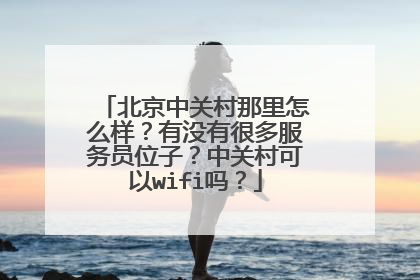 北京中关村那里怎么样?有没有很多服务员位子?中关村可以wifi吗?