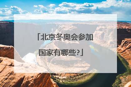 北京冬奥会参加国家有哪些?