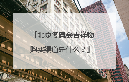 北京冬奥会吉祥物购买渠道是什么？