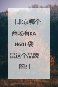 北京哪个商场有KANGOL袋鼠这个品牌的?