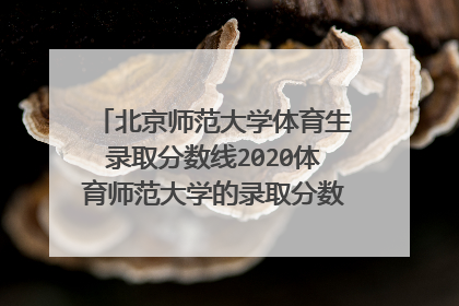 北京师范大学体育生录取分数线2020体育师范大学的录取分数线，体育学怎么算分