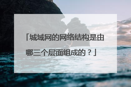 城域网的网络结构是由哪三个层面组成的?