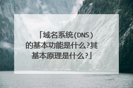 域名系统(DNS)的基本功能是什么?其基本原理是什么?