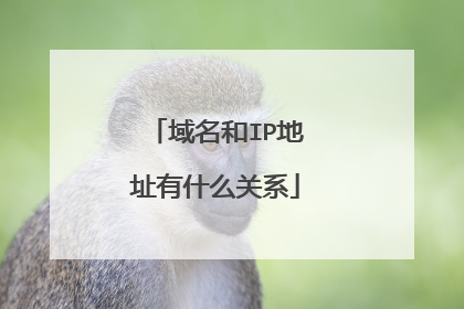 域名和IP地址有什么关系