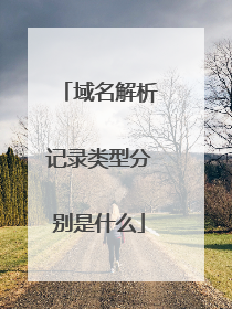 域名解析记录类型分别是什么