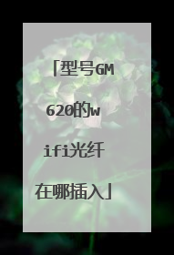型号GM620的wifi光纤在哪插入