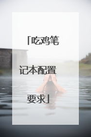 吃鸡笔记本配置要求