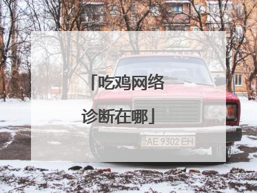 吃鸡网络诊断在哪