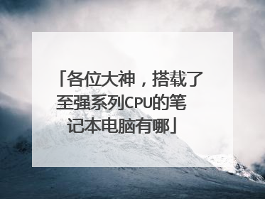 各位大神,搭载了至强系列CPU的笔记本电脑有哪