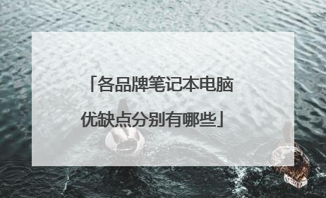 各品牌笔记本电脑优缺点分别有哪些
