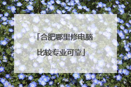 合肥哪里修电脑比较专业可靠