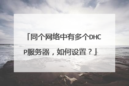 同个网络中有多个DHCP服务器，如何设置？
