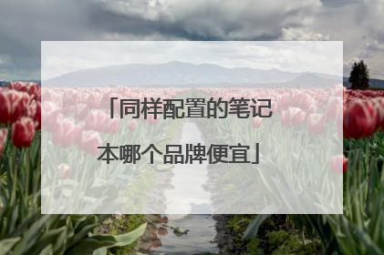 同样配置的笔记本哪个品牌便宜