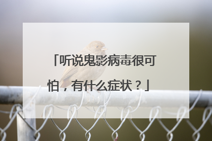 听说鬼影病毒很可怕,有什么症状?