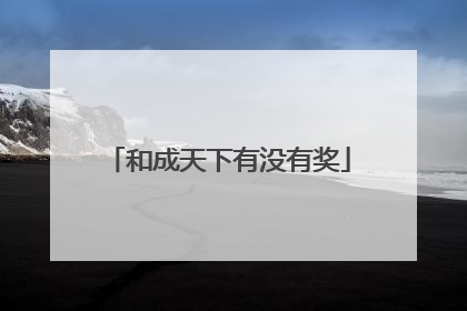 和成天下有没有奖