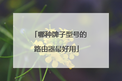 哪种牌子型号的路由器最好用