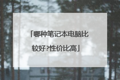 哪种笔记本电脑比较好?性价比高