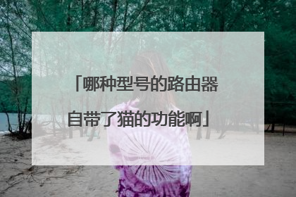 哪种型号的路由器自带了猫的功能啊