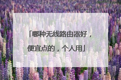 哪种无线路由器好,便宜点的,个人用