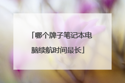 哪个牌子笔记本电脑续航时间最长