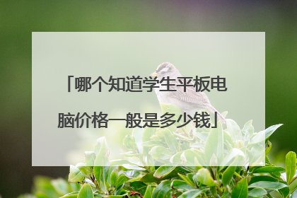 哪个知道学生平板电脑价格一般是多少钱