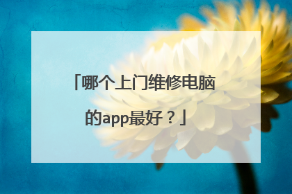 哪个上门维修电脑的app最好？